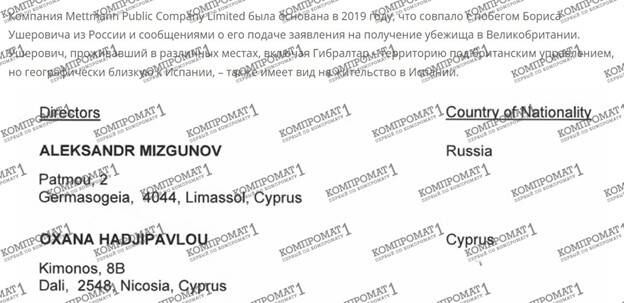 Кипрский «фронт» беглого Ушеровича: 